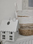 Preview: Metall Deko Haus white home sweet home