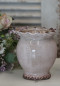 Preview: Übertopf pastell rose antique krakeliert H.14 cm